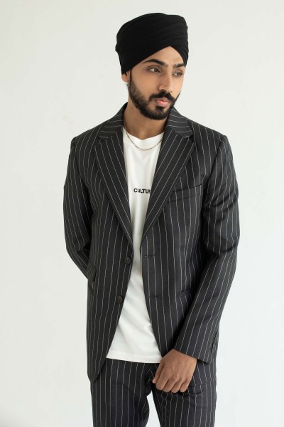 Pinstripe Tailored Suit