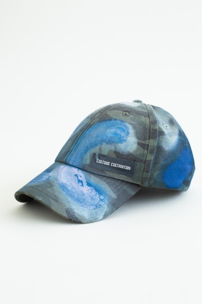 Spray-Painted Camouflage Cap