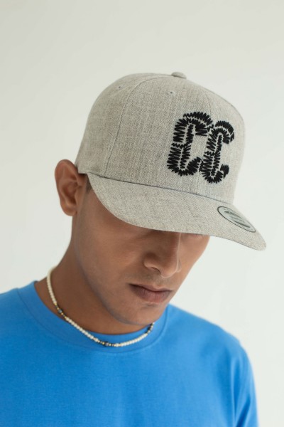 Hand-Embroidered Snapback Cap